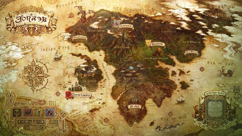 Hot Chocolat 日記「新旧FF14 MAP」 | FINAL FANTASY XIV, The
