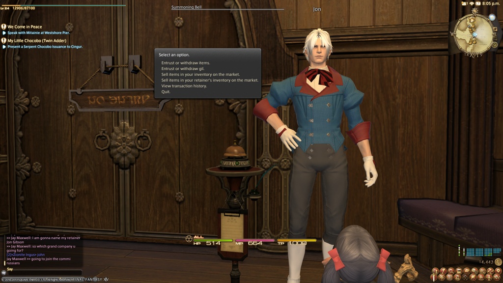 Mimiffy Miffy Blog Entry `Retainer` FINAL FANTASY XIV, The Lodestone