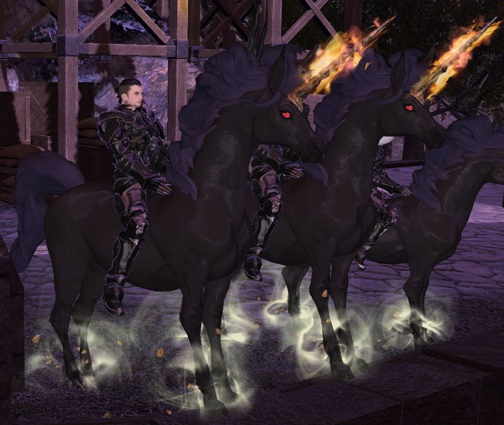 Kilo Byte Blog Entry `Black Unicorn Mount` FINAL FANTASY XIV, The