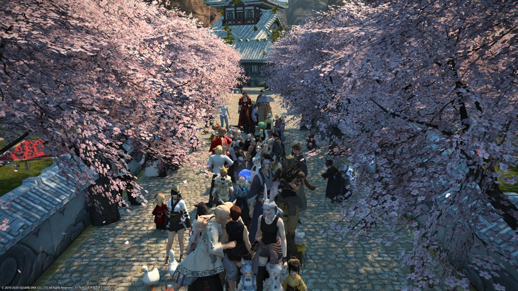 Maya Rose 日記「エオルゼア探訪記 ～パンデモ桜並木