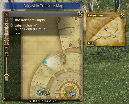 Michi No Blog Entry Saigaskin Treasure Map LVL 90 Locations