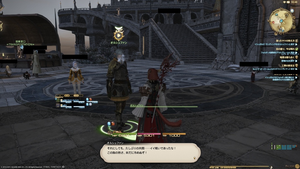 FF14 ガチャ アイメリク オルシュファン アルフィノ Nami Iris 日記「※！ネタバレ注意！【蒼天編雑記／メイン②