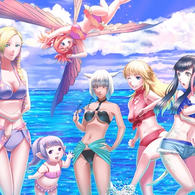 アニメ風キャラクター 水着イラスト 夏だ！ 水着だ！ イベントだ！ 『FGO』の水着キャラのイラスト特集