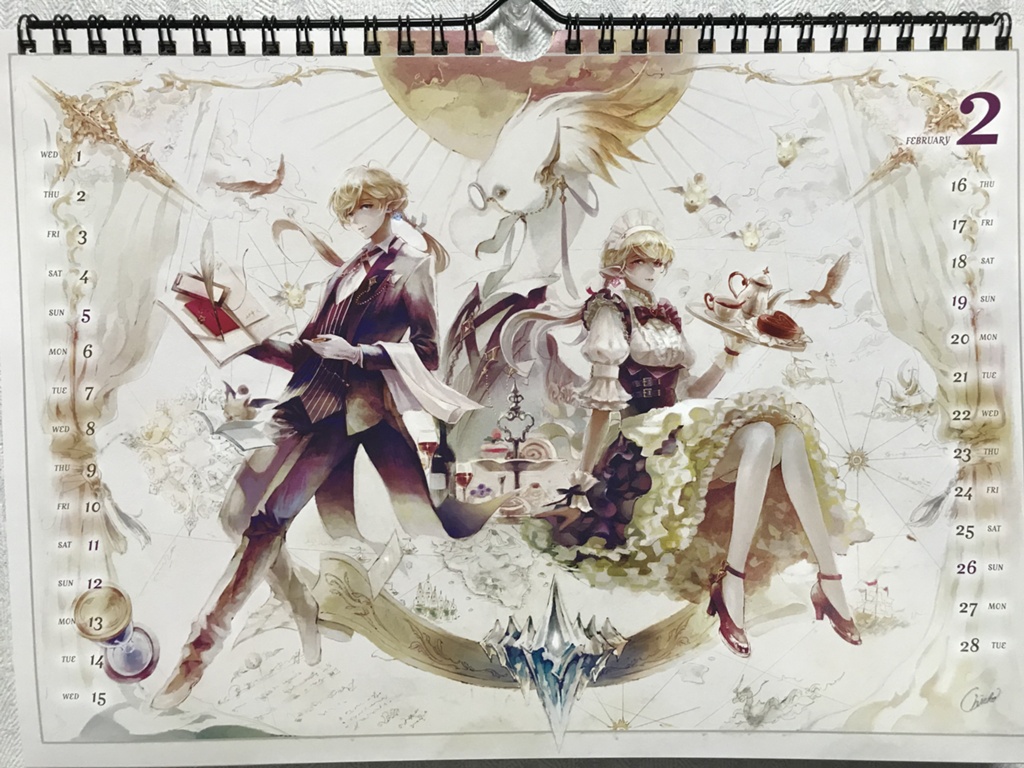 FF14 アクリルカレンダー ファイナルファンタジー関連商品』e-STOREにて発売中