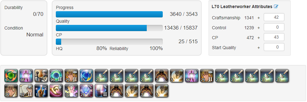 Katrisa Ashe Blog Entry `Stormblood 1* and 2* Crafting Macros 