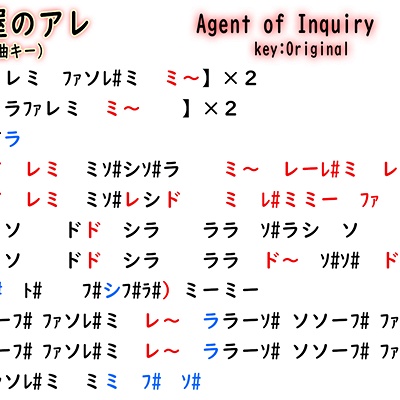 Windy Rolling Blog Entry `【ドレミ譜】つくった移調楽譜とかいくつか