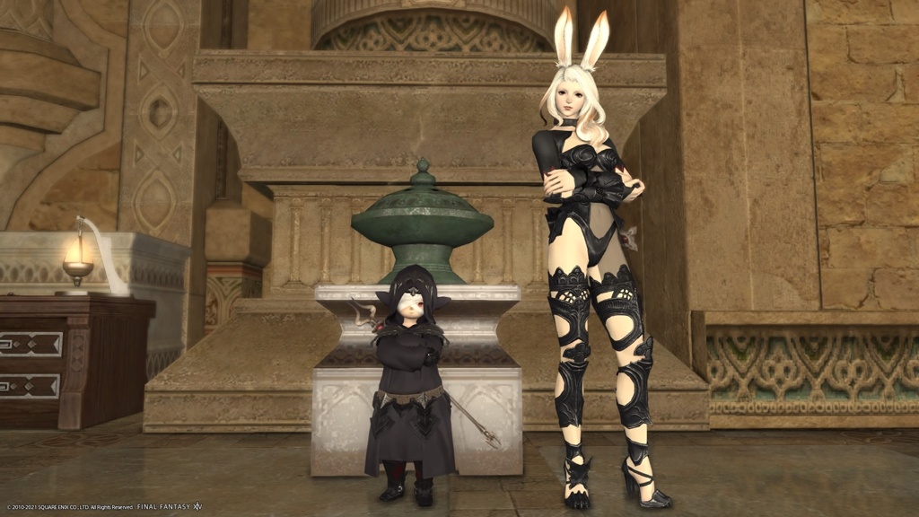 Lema Roni 日記「Lema Roni 黒魔導士 Lv1 ヴィエラ種族装束