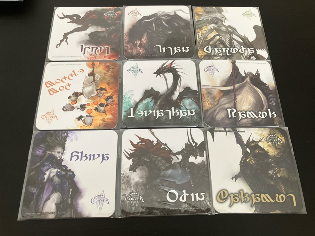 ファイナルファンタジー14  FF14 エオカフェ　コースター ファイナルファンタジー14 エオルゼアカフェ コースター 10種