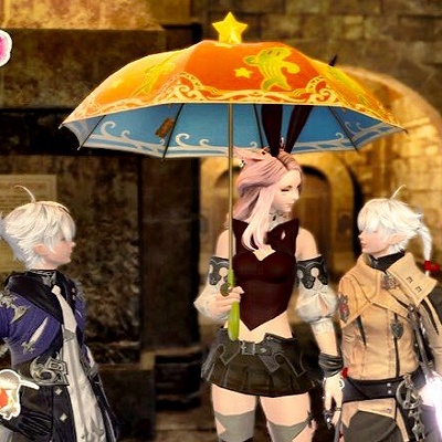 ファイナルファンタジー14 FF14 韓国ファンフェス限定 ドリッピー 傘 ファイナルファンタジー14 FF14 韓国ファンフェス限定