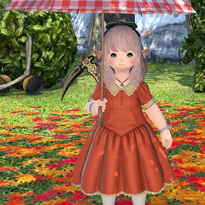 ファイナルファンタジー14 FF14 韓国ファンフェス限定 ドリッピー 傘 Rei Petit 日記「傘だいすき！全種コンプリートしました