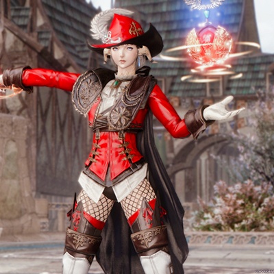 FF14 赤魔道士AF5 コスプレ衣装 FF14 赤魔道士AF5 コスプレ衣装 FF14】AF5 アトロフィー装備の見た目【赤魔