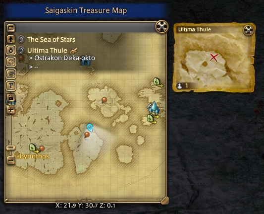 Michi No Blog Entry Saigaskin Treasure Map LVL 90 Locations