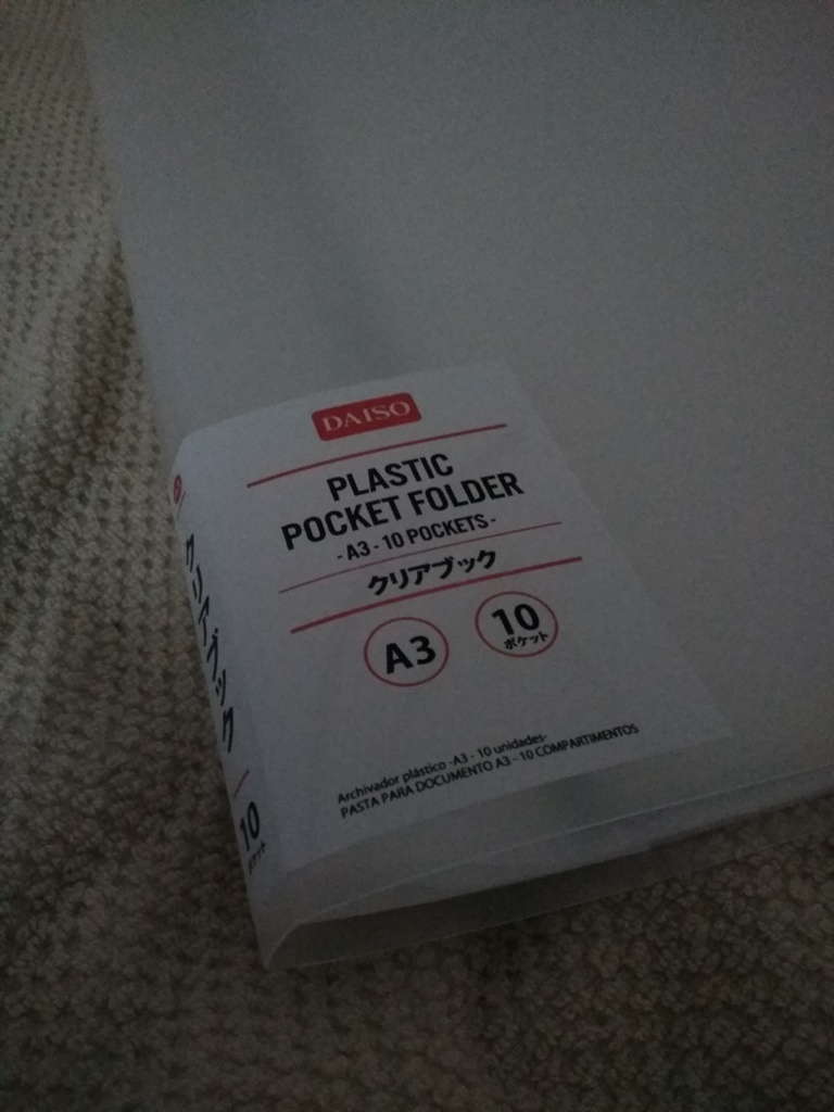 Neva Antares 日記「100均でA3サイズのクリアフォルダーが売っ