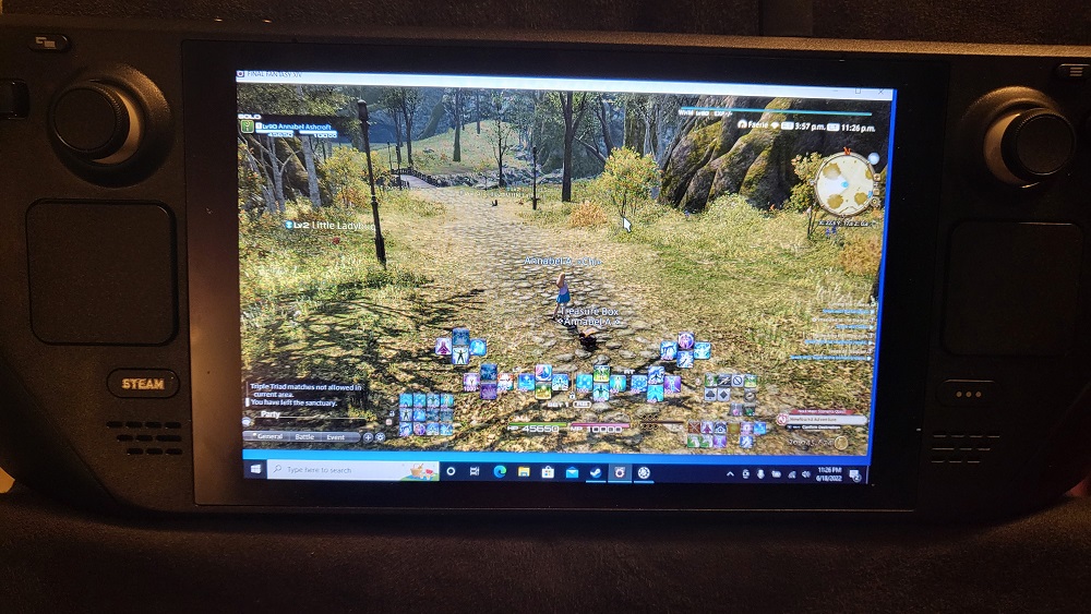 final fantasy 14 on steam deck