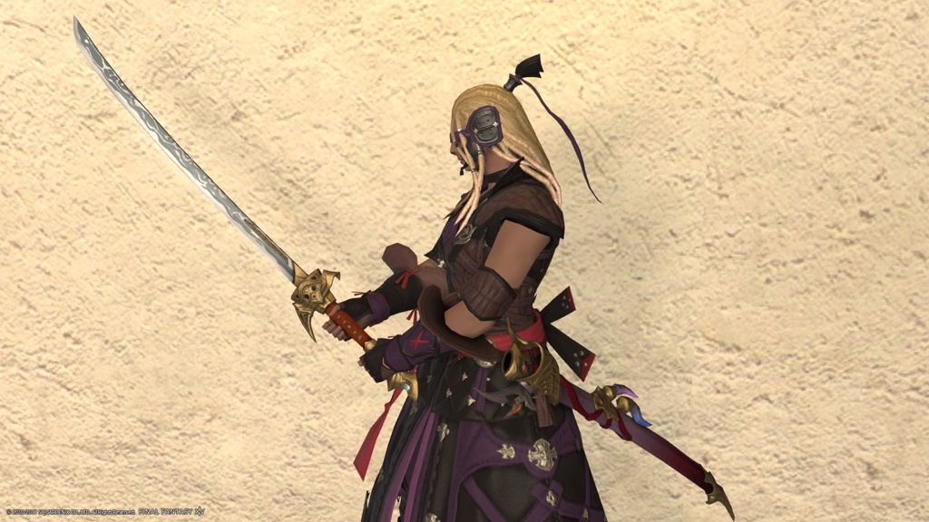 Glynis Dehaan 日記「70ID 羅漢【拳士】装備（モ・侍） 紅蓮打刀