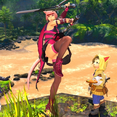 【新品未使用】FF14 ルームウェア　もこもこスリッパ セット レポリット Wao Miqotte 日記「新式装備で『JAZZ_BAR_CANZERO🍻(3月28日