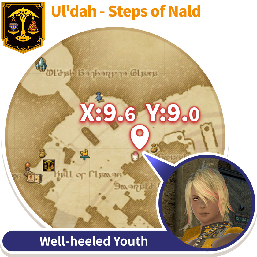 Ul'dah - Steps of Nald X:9.6 Y:9.0 Well-Heeled Youth