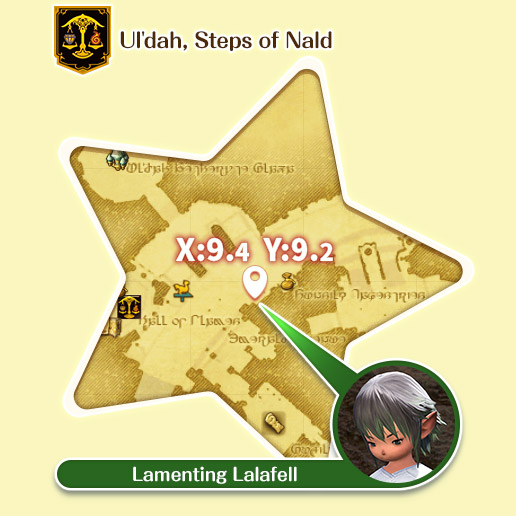 Ul'dah - Steps of Nald Lamenting Lalafell