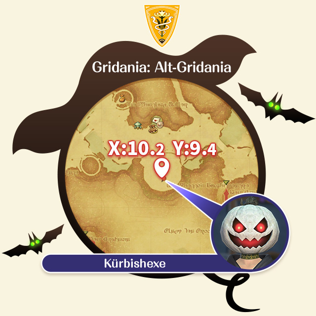 Gridania: Alt-Gridania X: 10.2 Y: 9.4 Kürbishexe