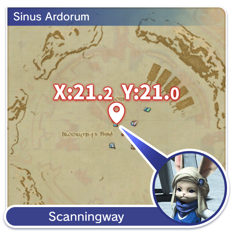 Sinus Ardorum (X:21.2 Y:21.0) Scanningway