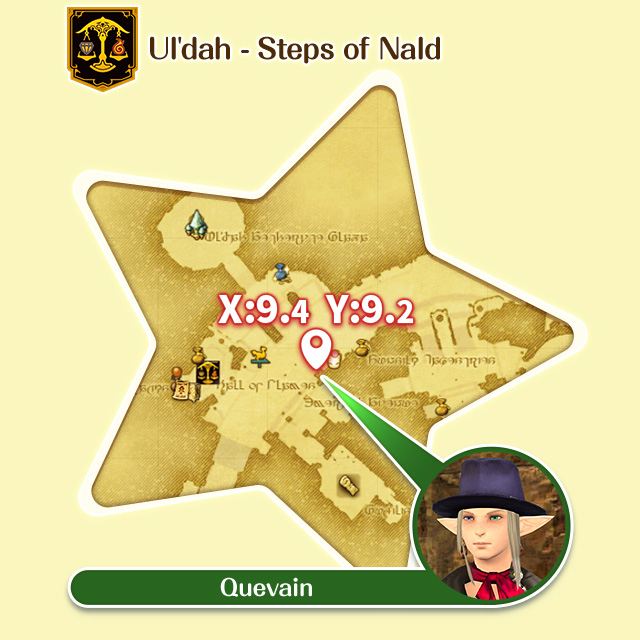 Ul'dah - Steps of Nald X:9.4 Y:9.2 Quevain