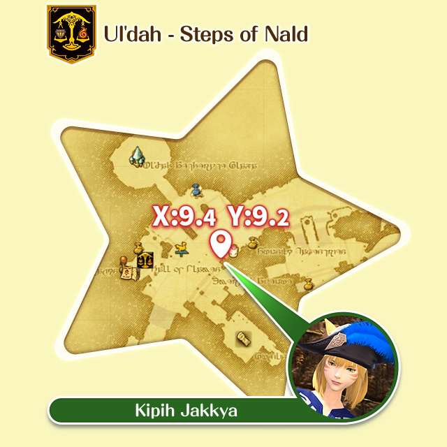 Ul'dah - Steps of Nald X:9.4 Y:9.2 Kipih Jakkya