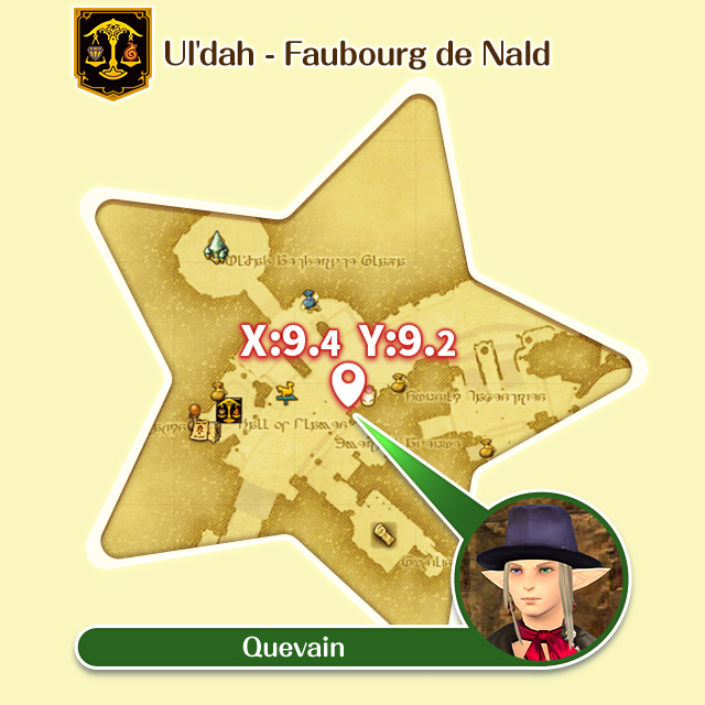 Ul’dah - Faubourg de Nald 9.4, 9.2 Quevain