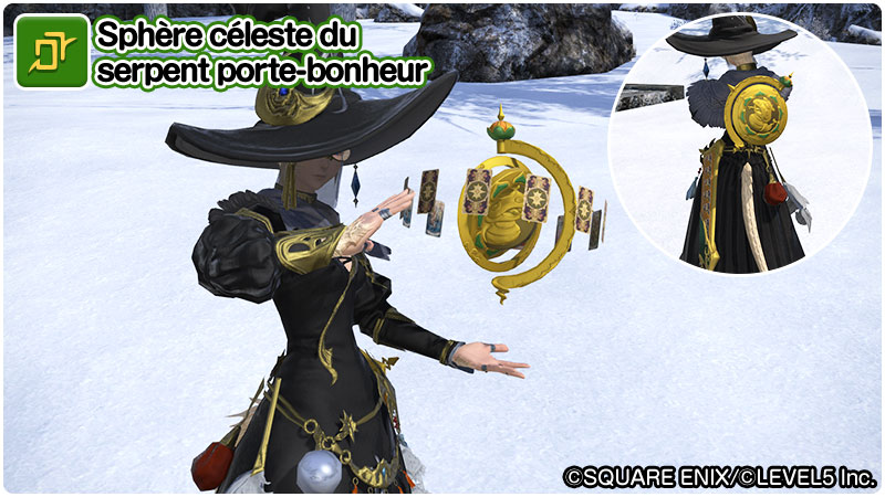 Sphère céleste du serpent porte-bonheur