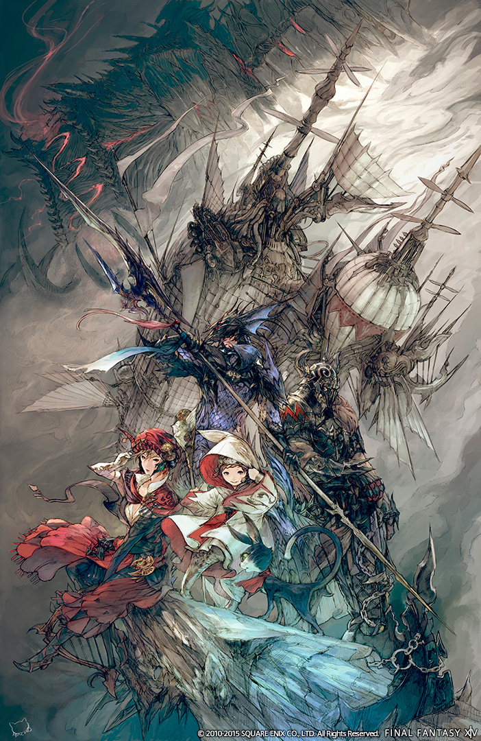Warriors of Darkness and Light (Code Vein x FFXIV) art by ADPong : r/ffxiv