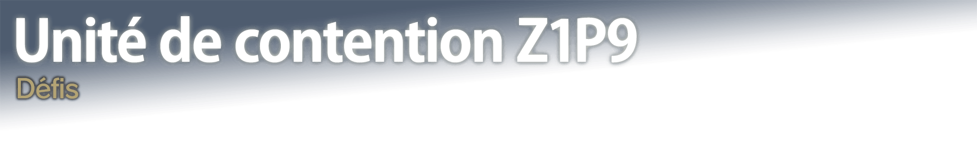 Unité de contention Z1P9