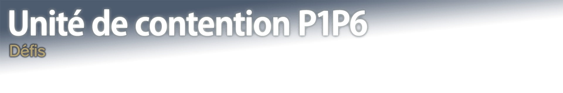 Unité de contention P1P6